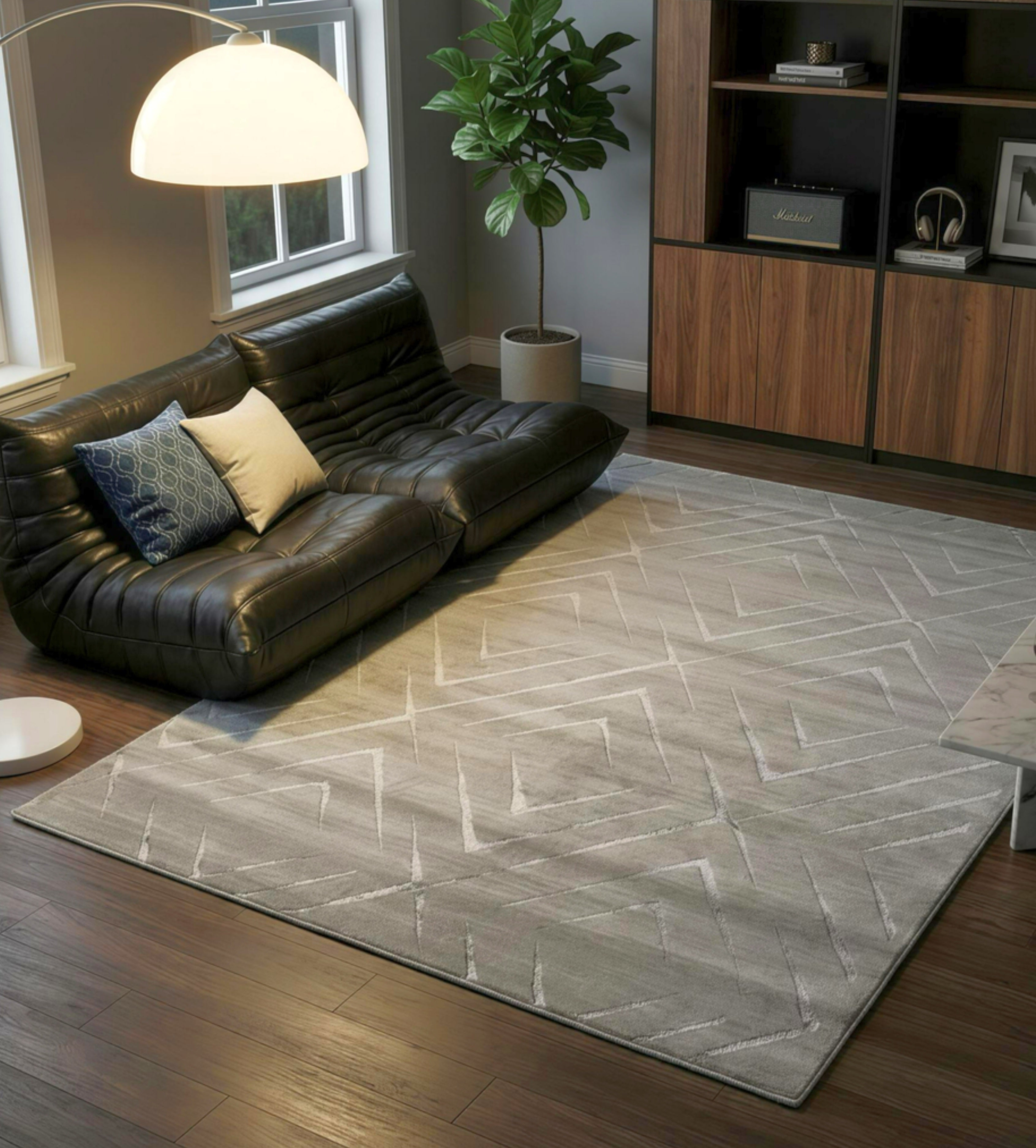 Shimmer Diamond Trellis Rug