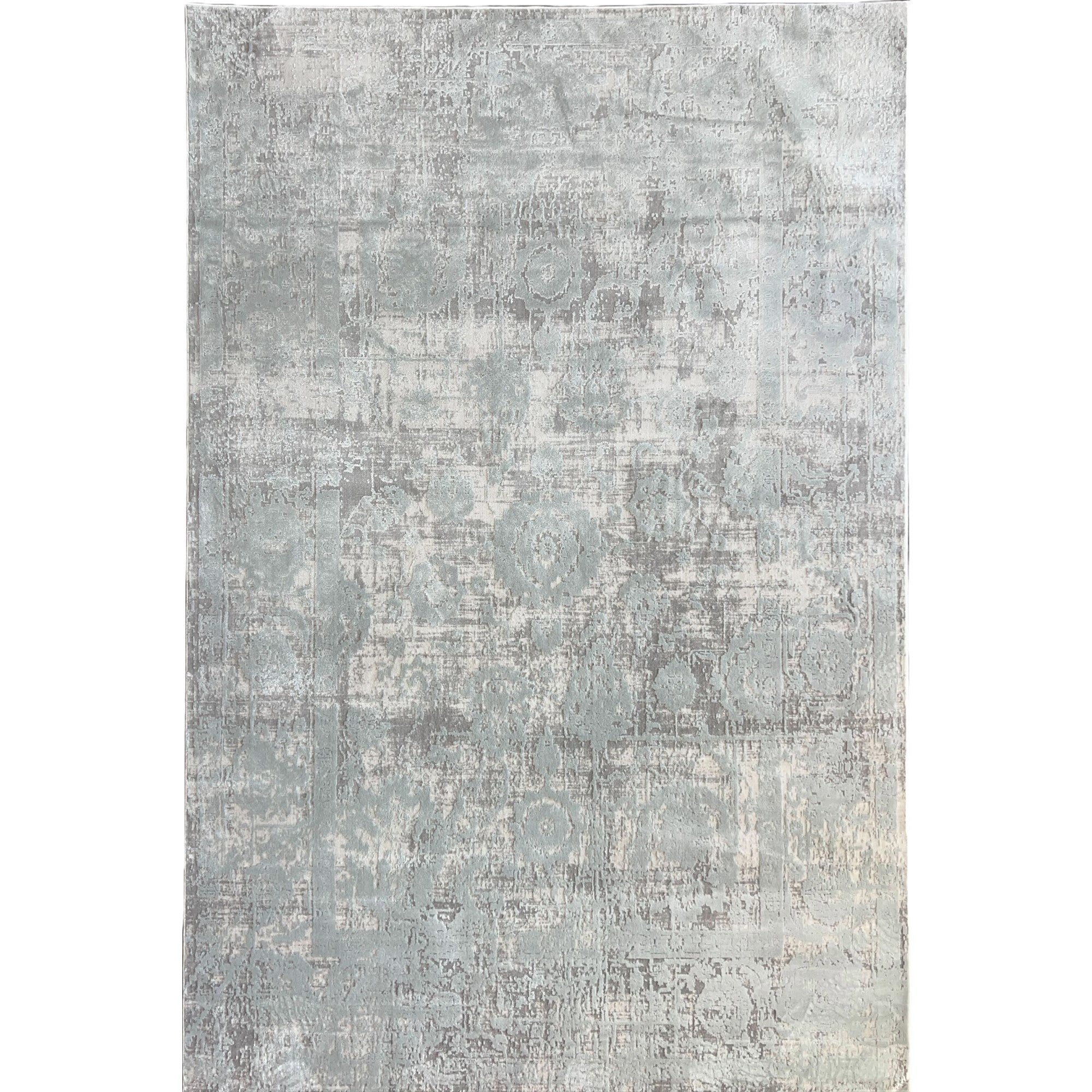 Exquisite Silver, Gray Oushak Rug