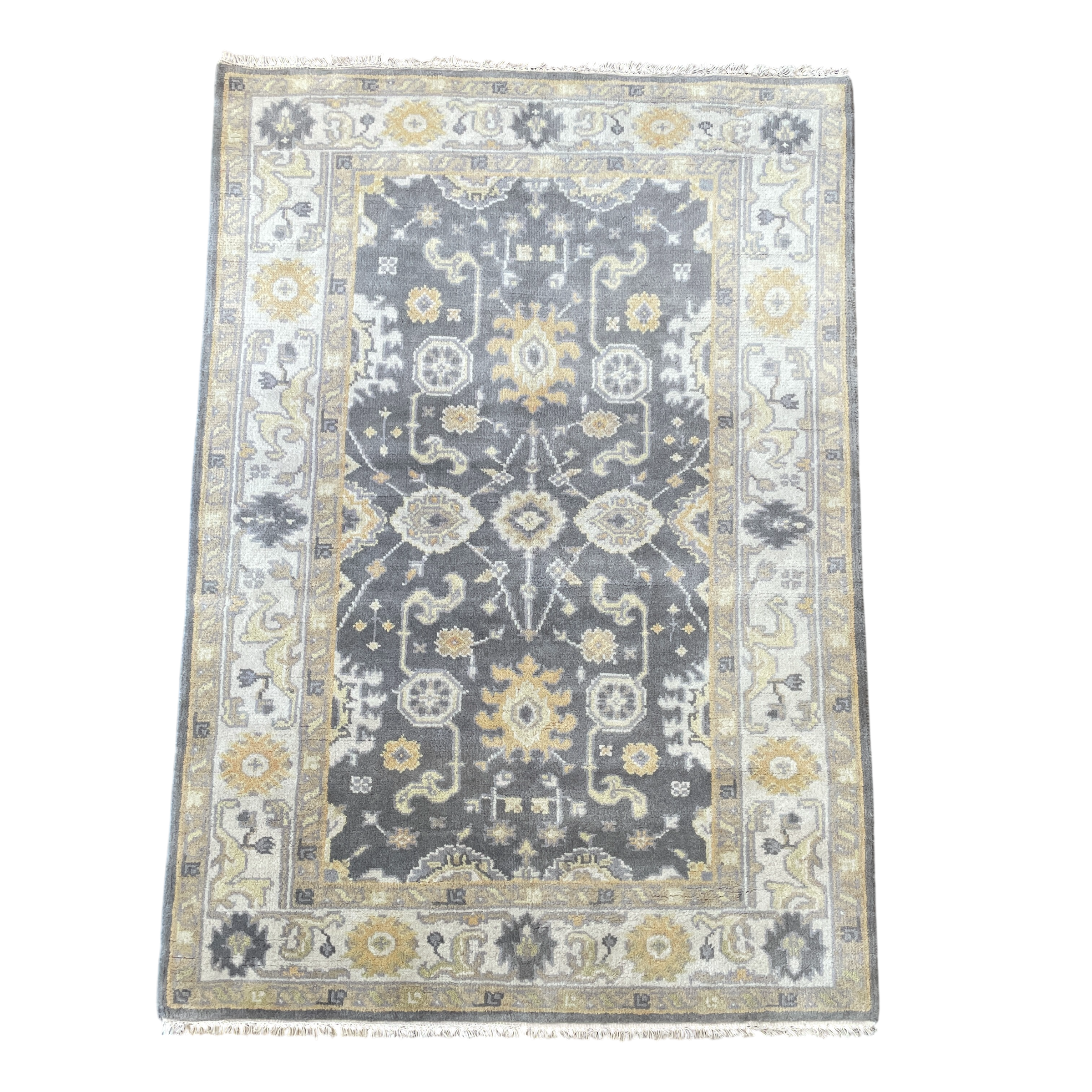 4' x 6' Hand Knotted Wool Rug