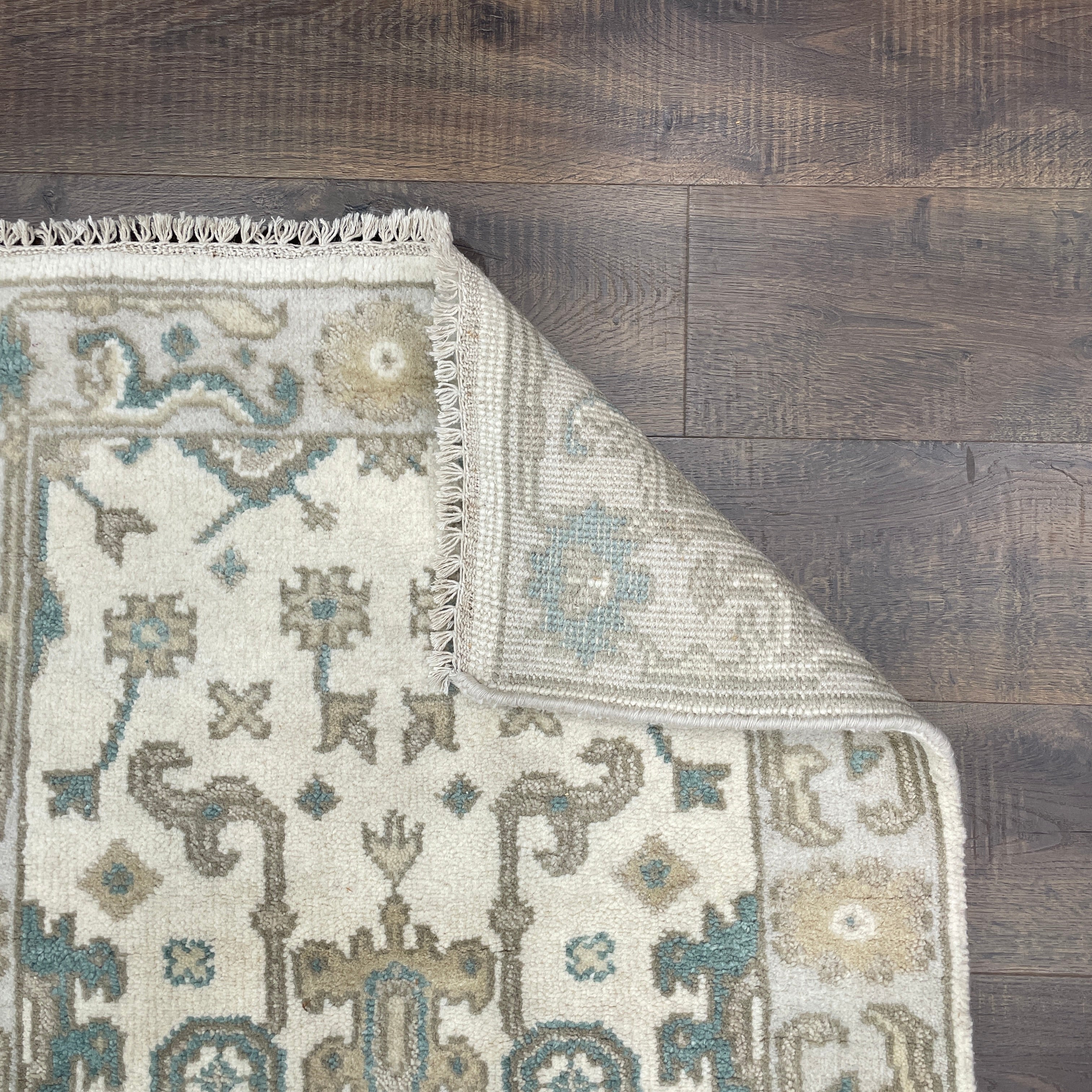 2x10 Hand-Knotted Wool Runner Rug, 2'8" x 9'9" Vintage Oushak Style Hallway Runner