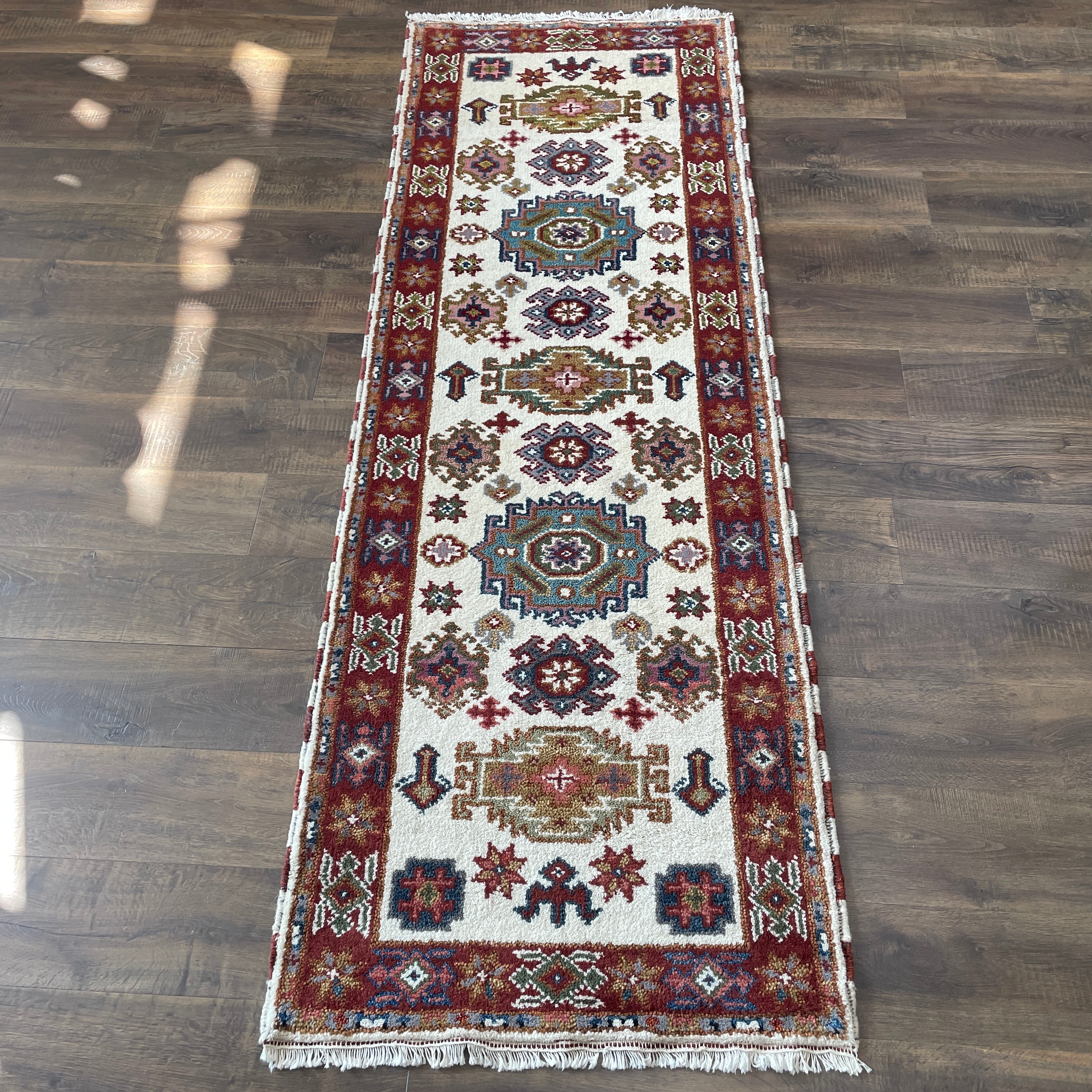 2'10"x8'3" Handmade Wool Runner Rug