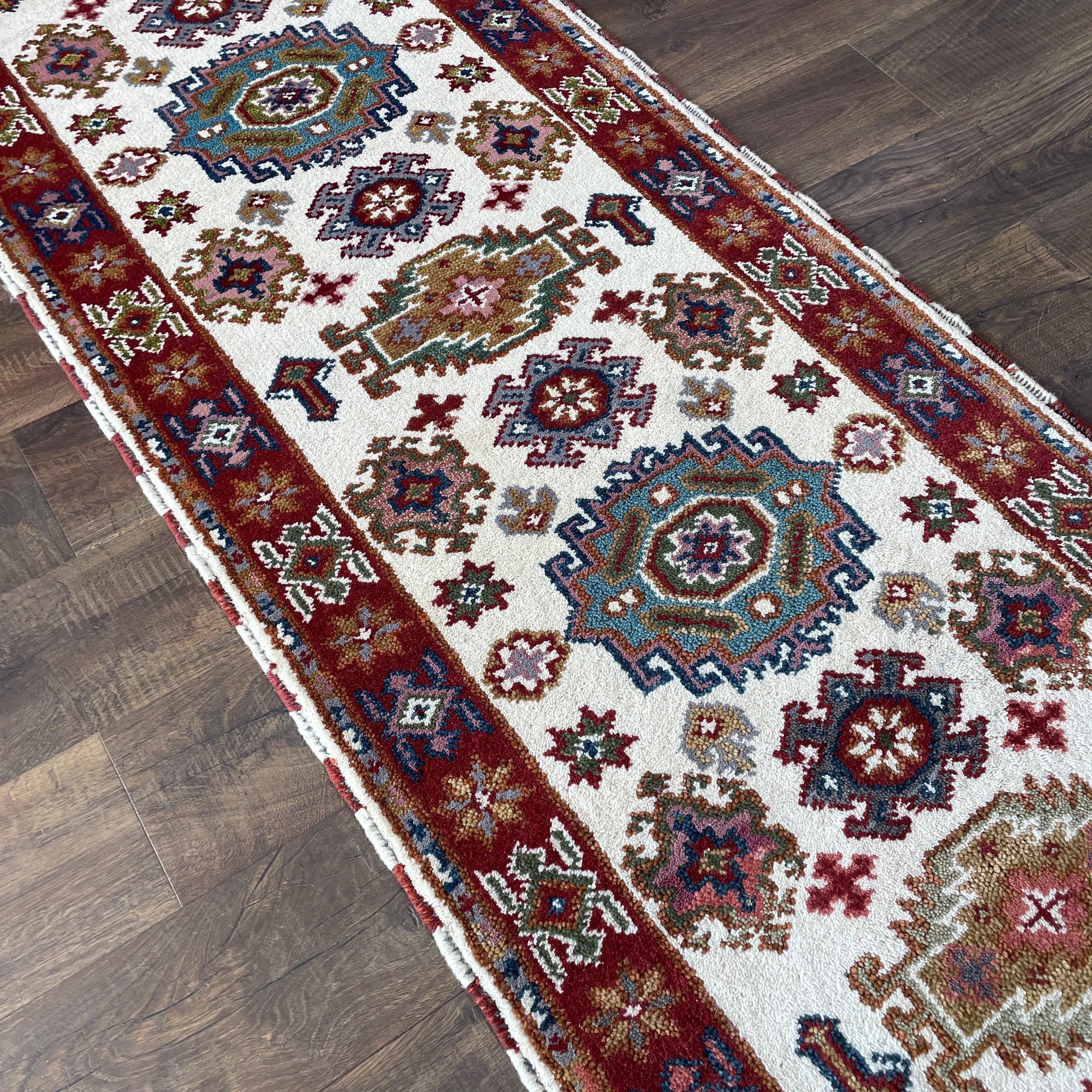 2'10"x8'3" Handmade Wool Runner Rug