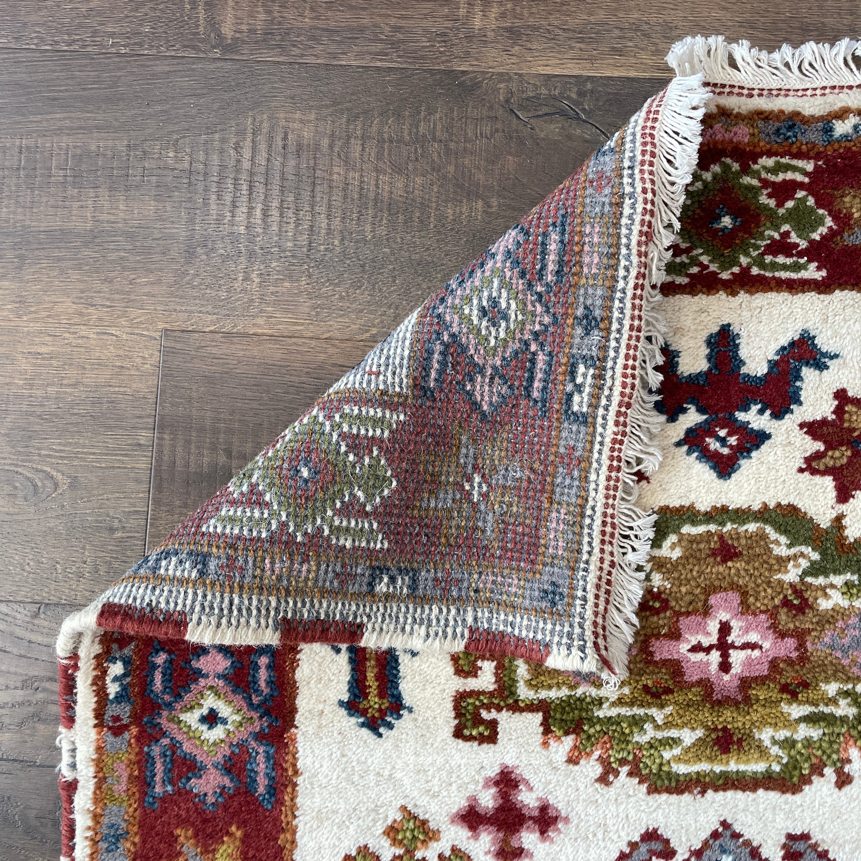 2'10"x8'3" Handmade Wool Runner Rug