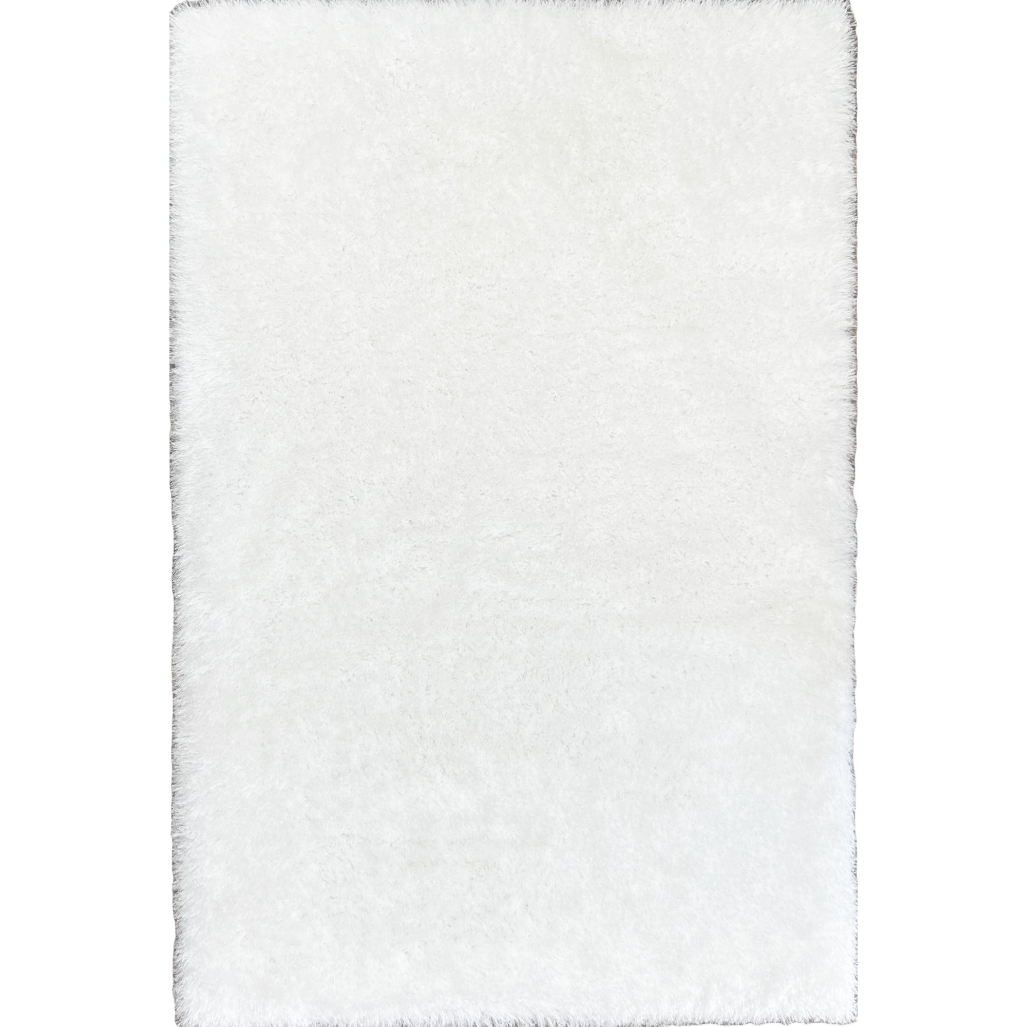 Lily Glam Ultra Plush White Shag Rug with Dense 2.5 Inch Pile - Super Plush