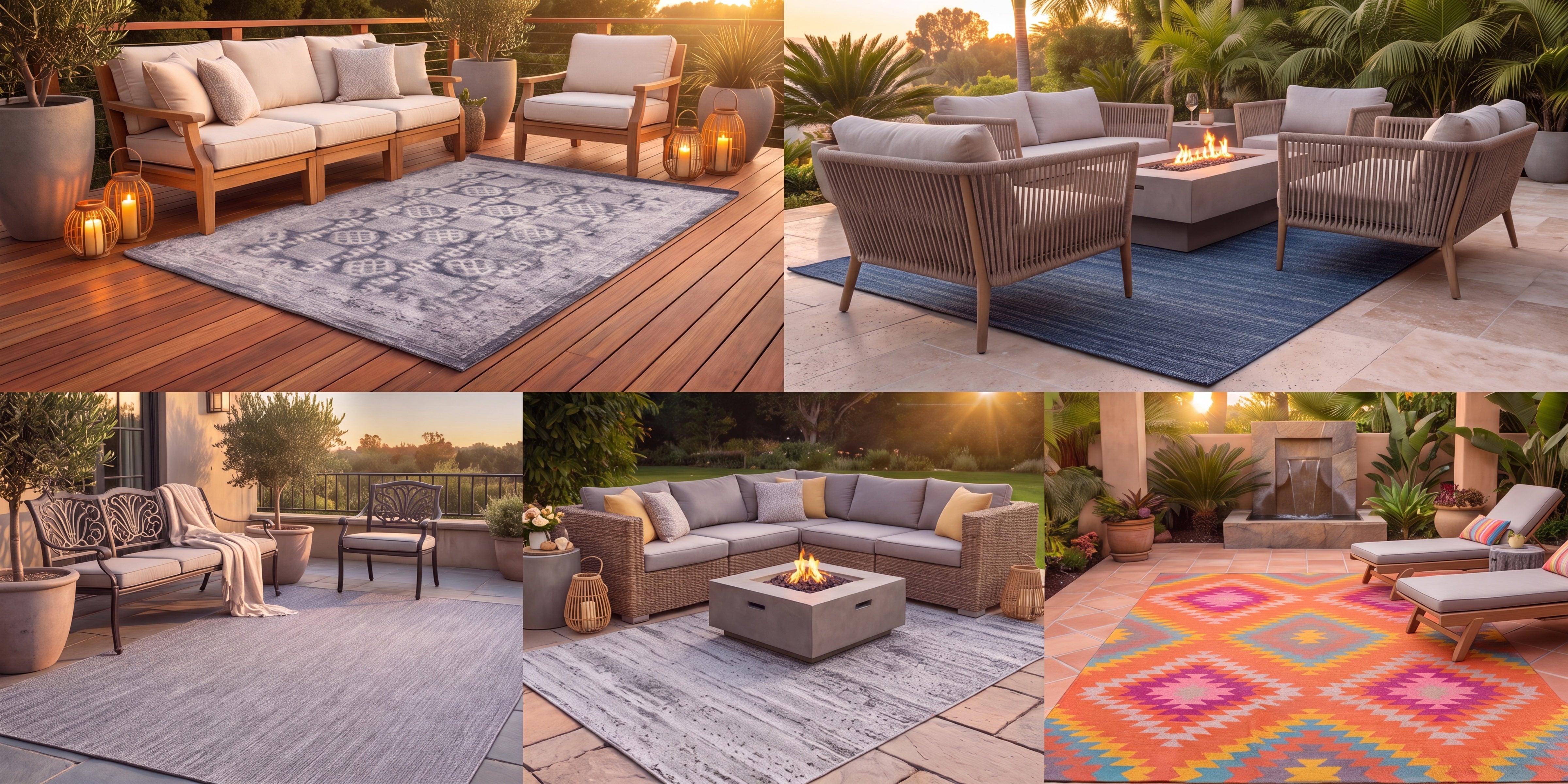 OUTDOOR RUGS COLLECTION BANNER FOR COZY RUGS IN CHICAGO