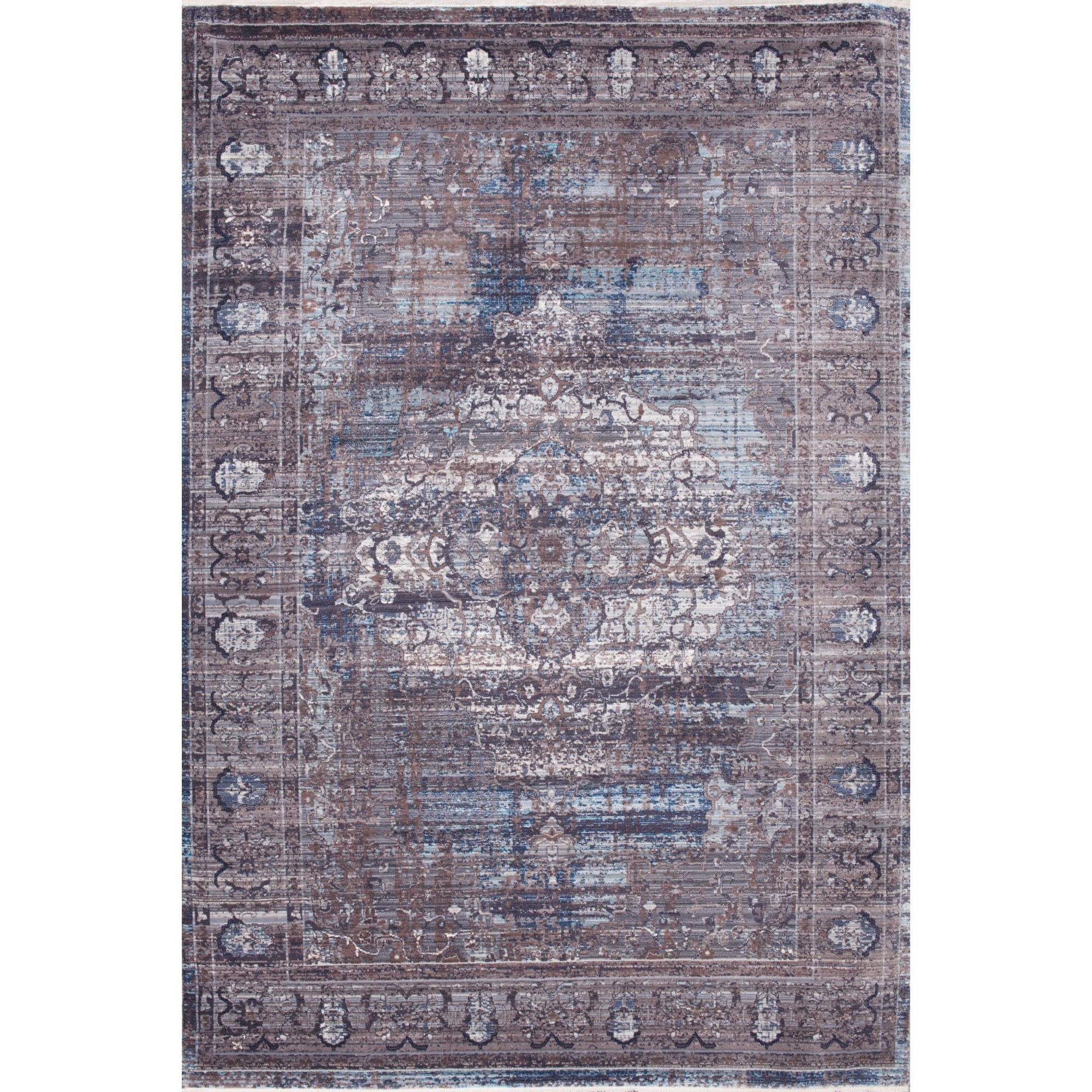 Picasso Blue Distressed Rug