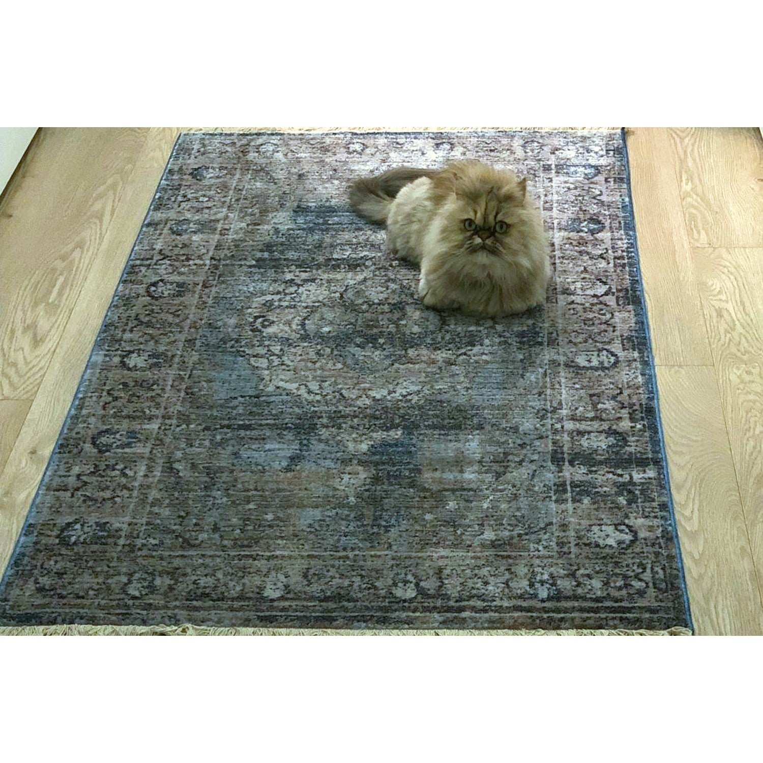 Picasso Blue Distressed Rug