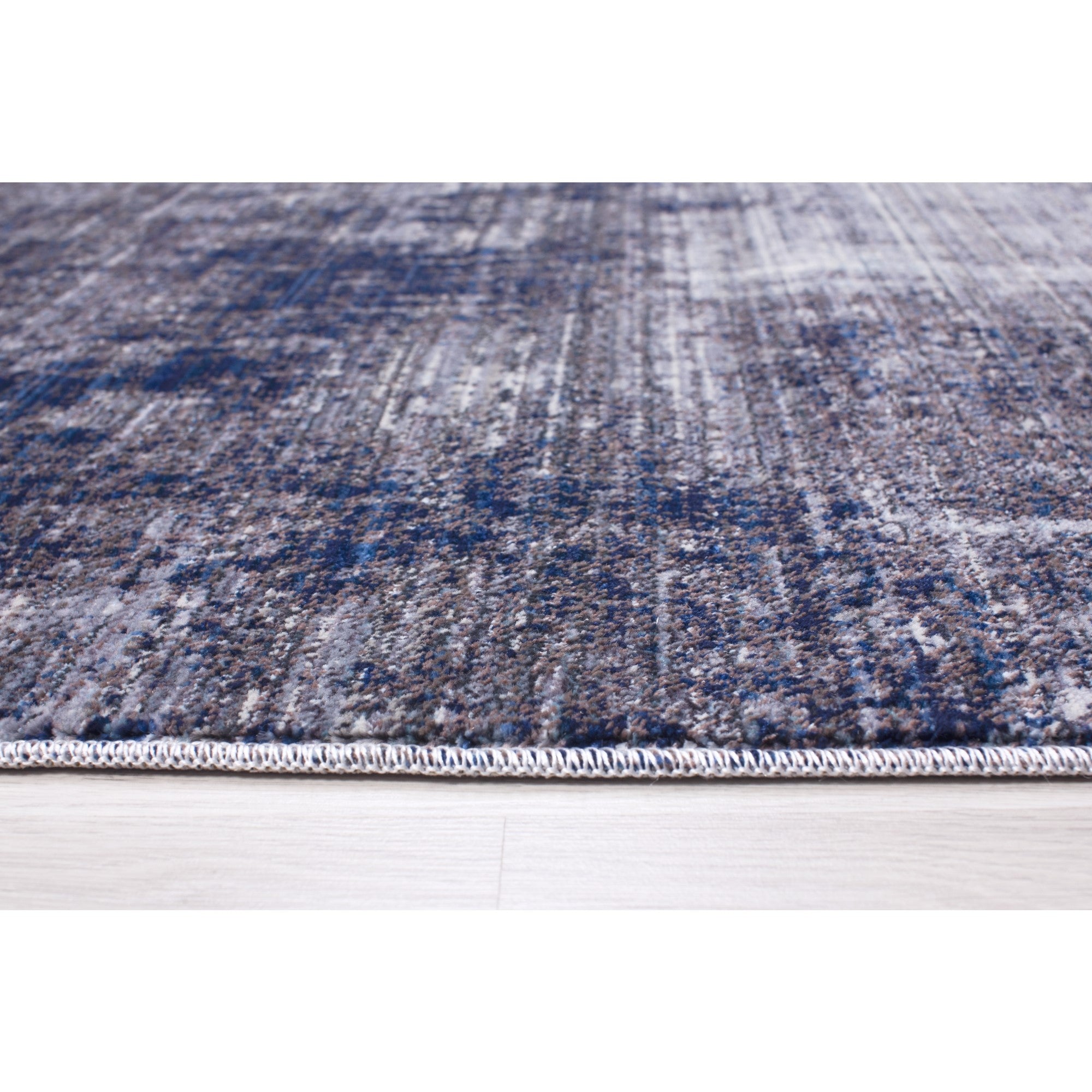 Picasso Blue Grunge Abstract Rug