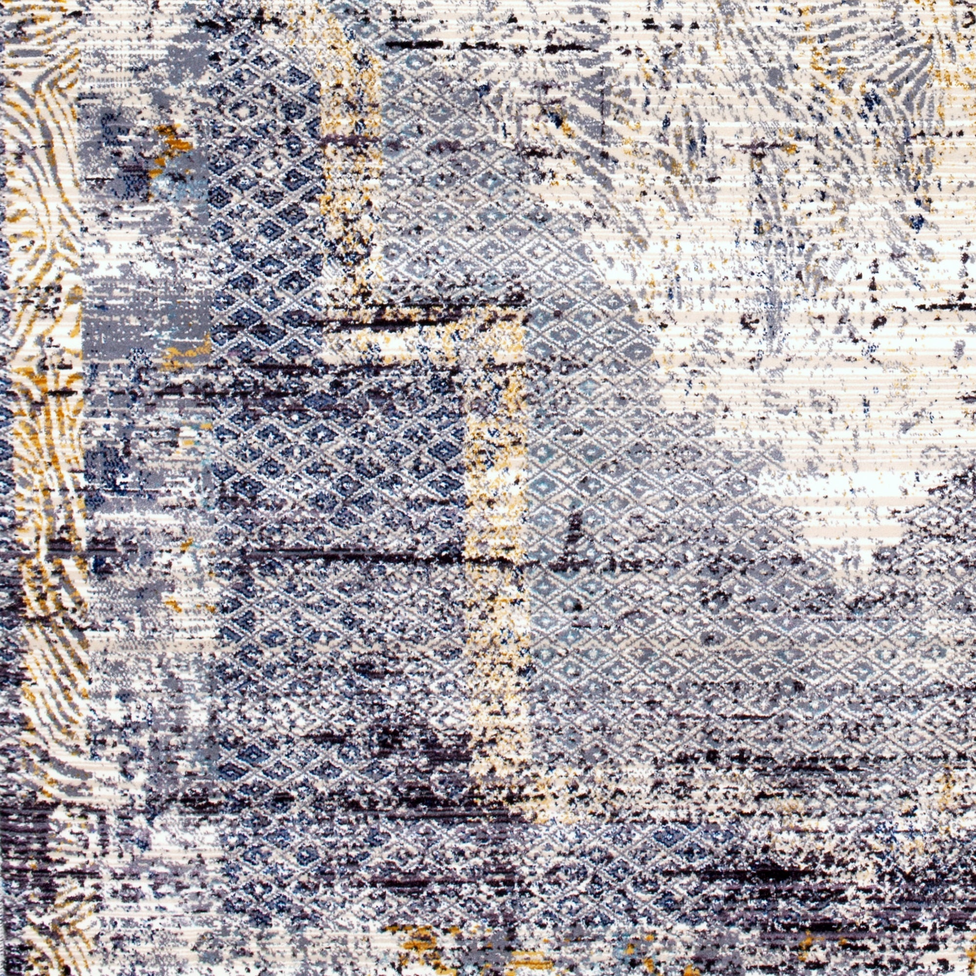 Picasso Medallion Distressed Masal Rug