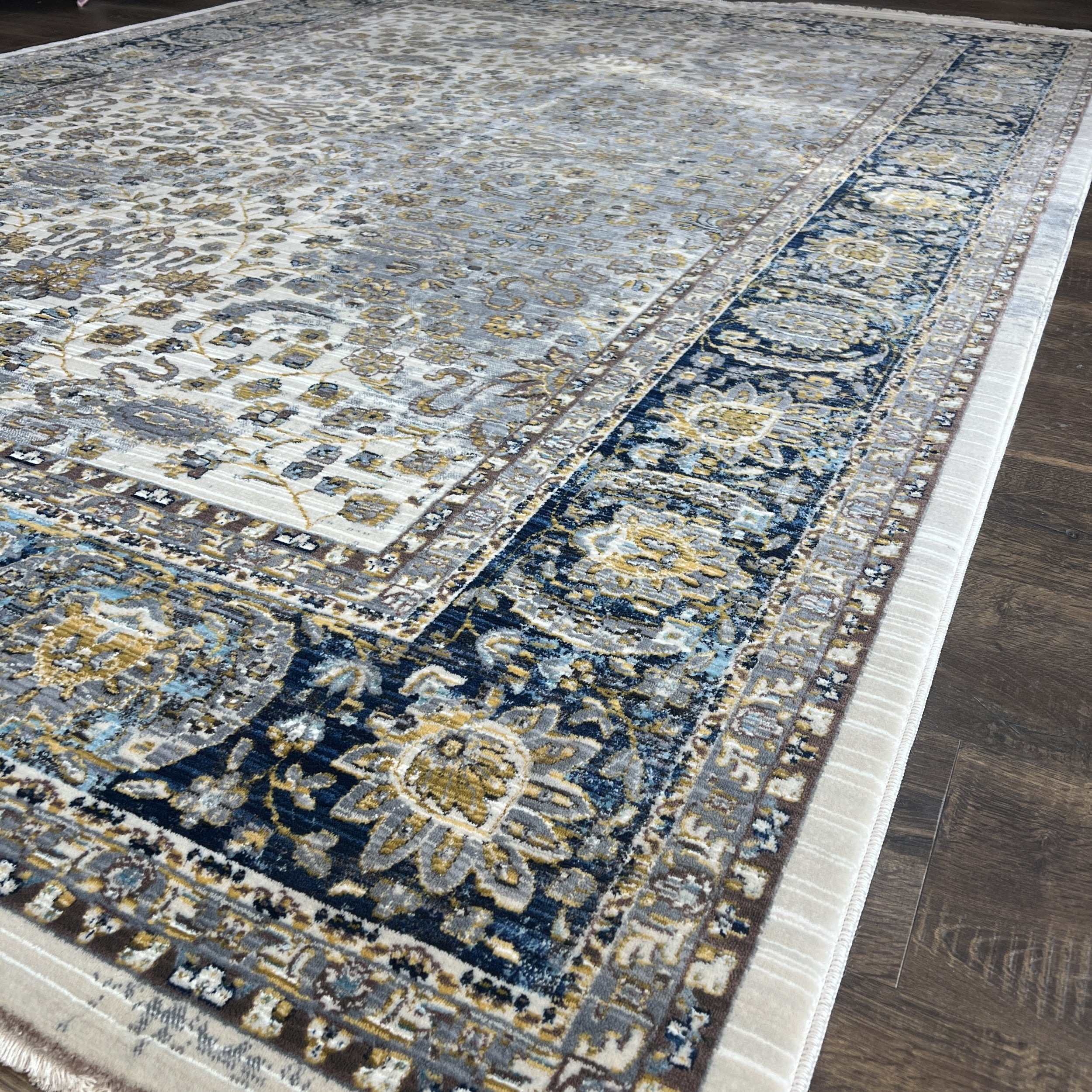 Picasso Vintage Cream Gold Oushak Rug