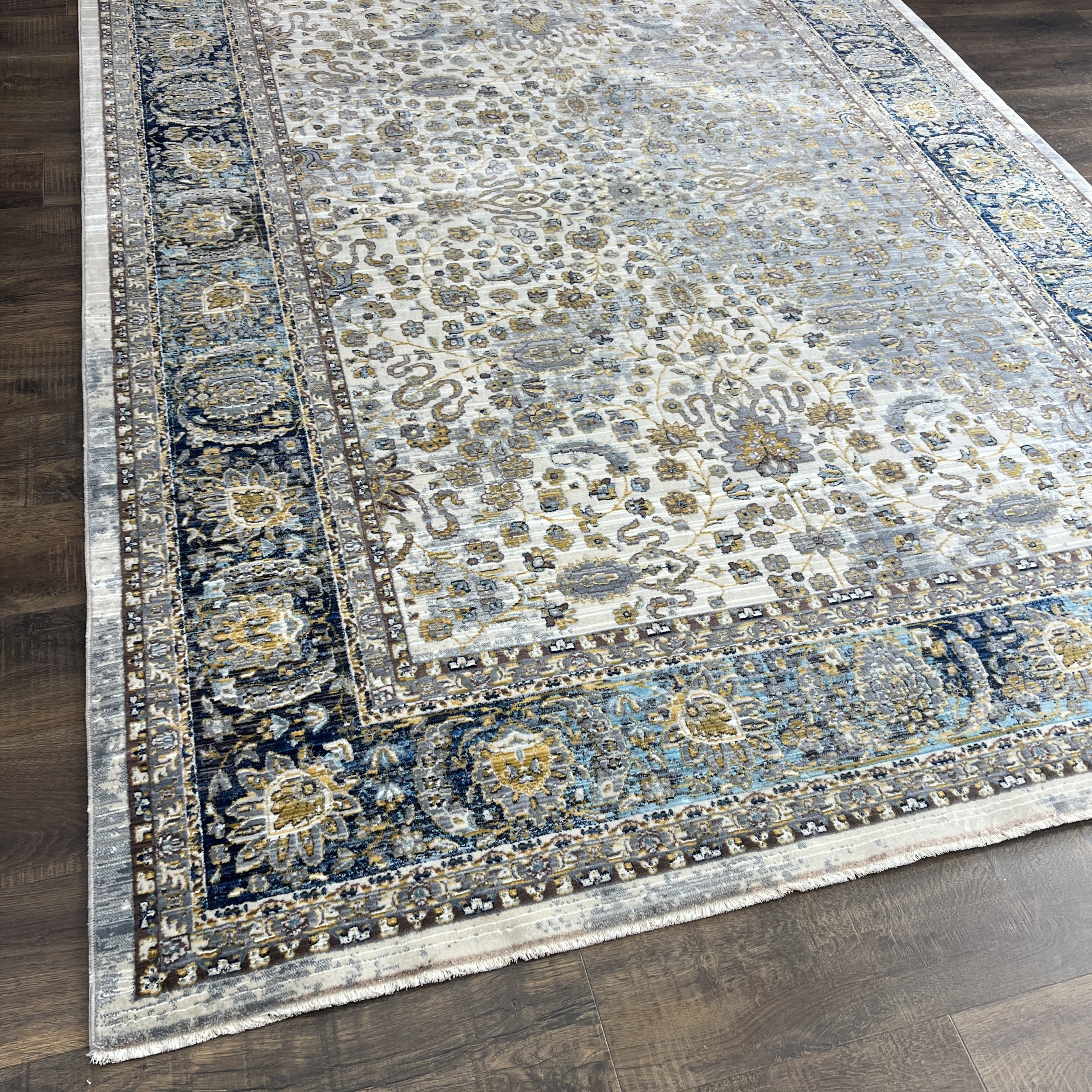 Picasso Vintage Cream Gold Oushak Rug