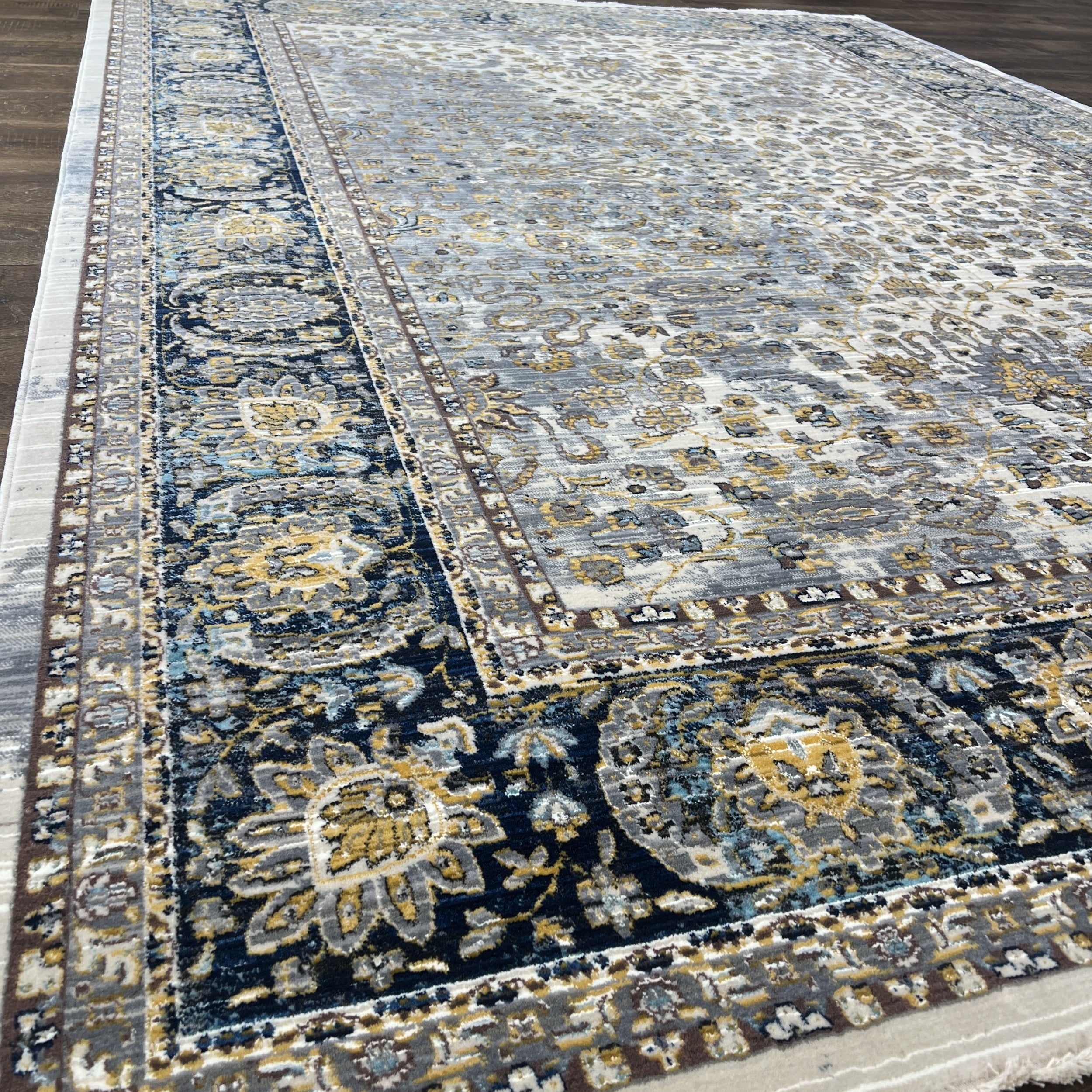 Picasso Vintage Cream Gold Oushak Rug