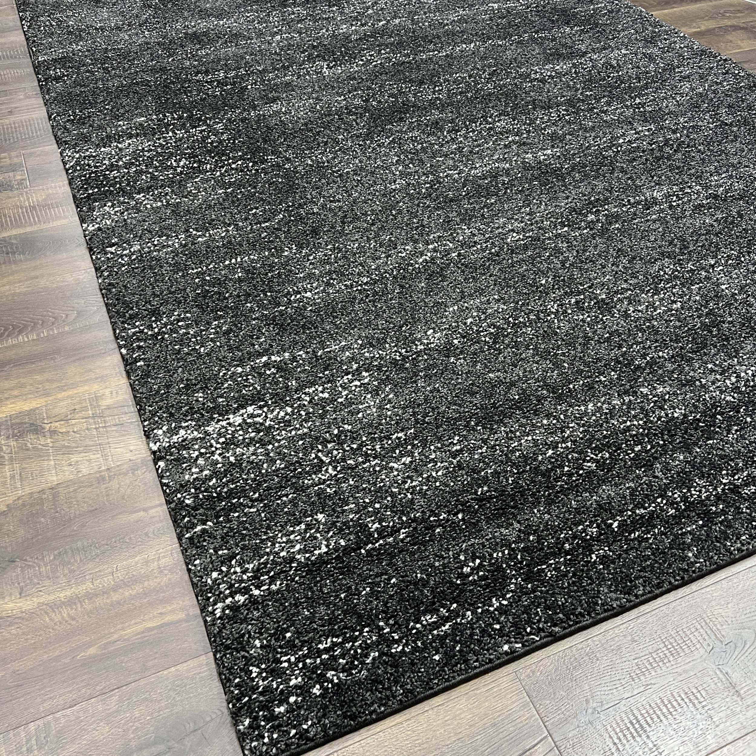 Plush 1-Inch Ultra-Thick, High-Density Luxury Rug in Charcoal Gray
