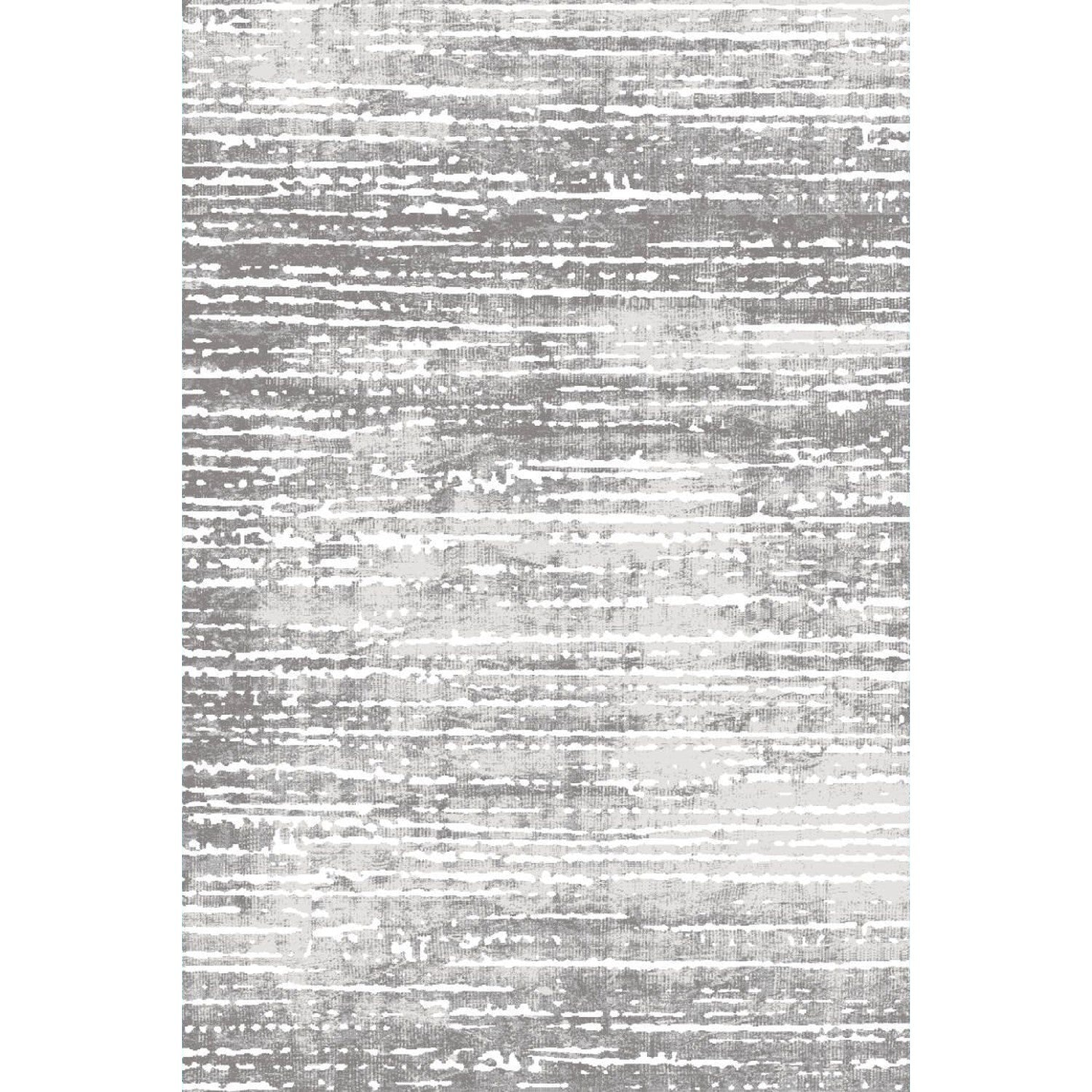 Sofia 3D Textured Gray Striped Rug