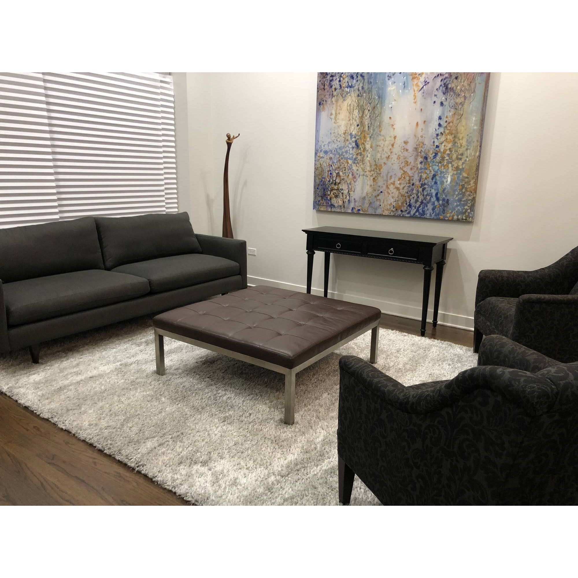 Supershine Ultra Soft Silver Gray Shag Rug