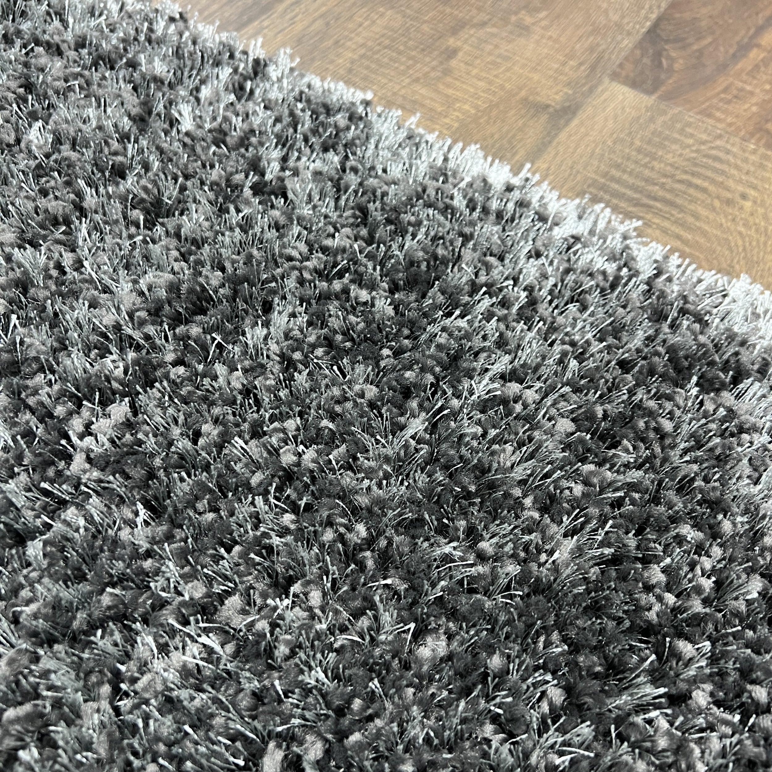 Supershine Ultra Soft Charcoal Dark Gray Shag Rug