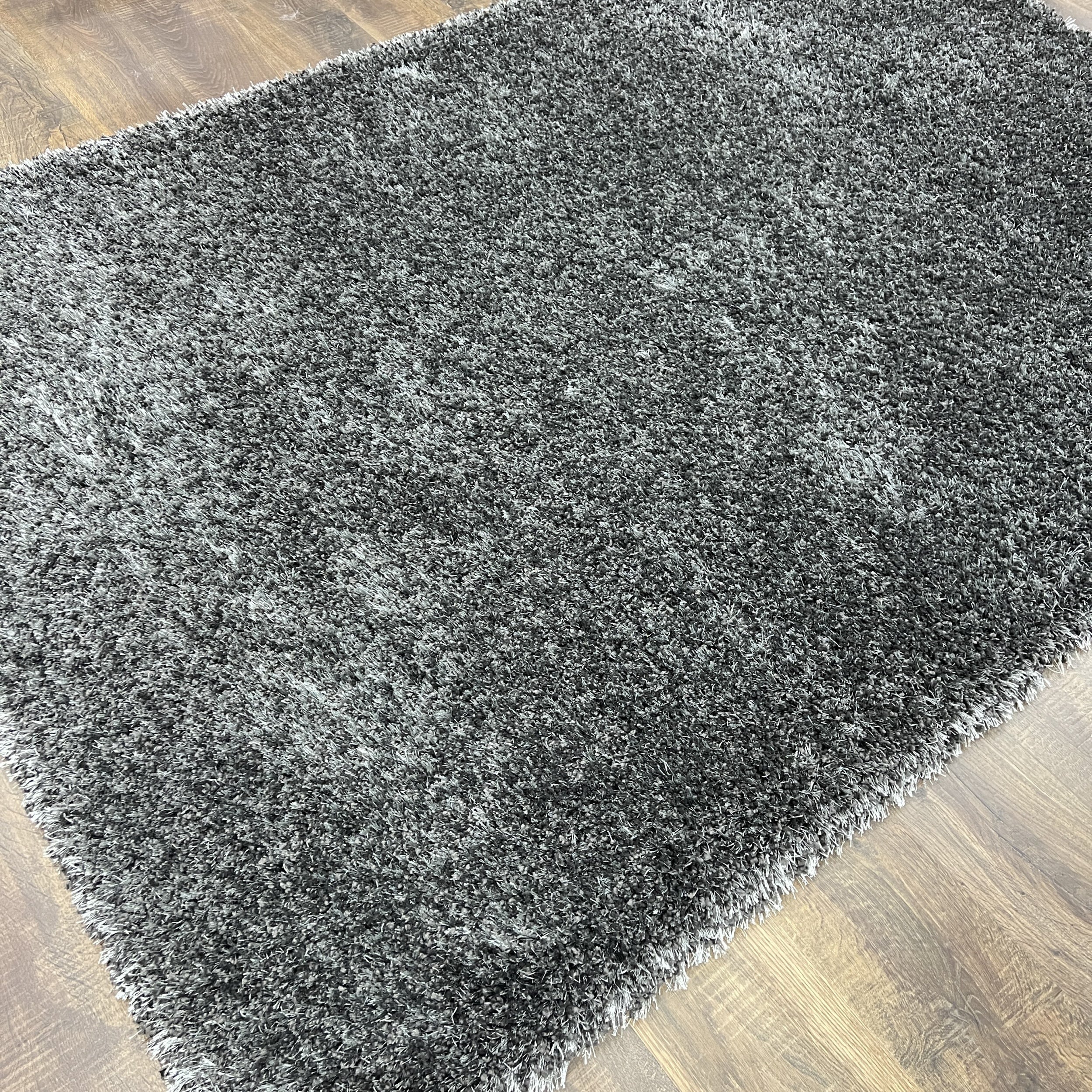 Supershine Ultra Soft Charcoal Dark Gray Shag Rug