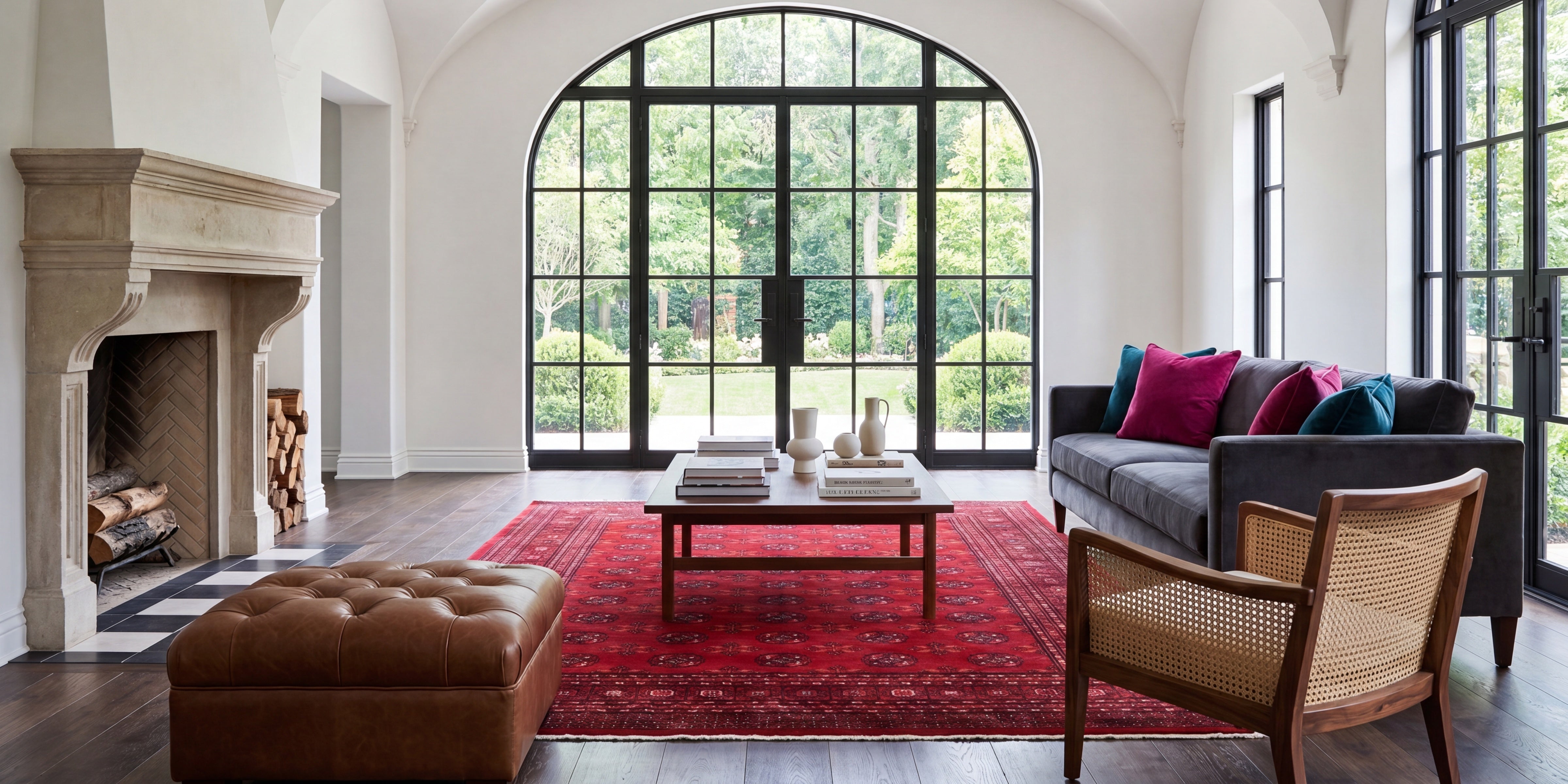 TRADITIONAL & ORIENTAL RUG IN CHICAGO luxury living room. this image is a COLLECTION BANNER.