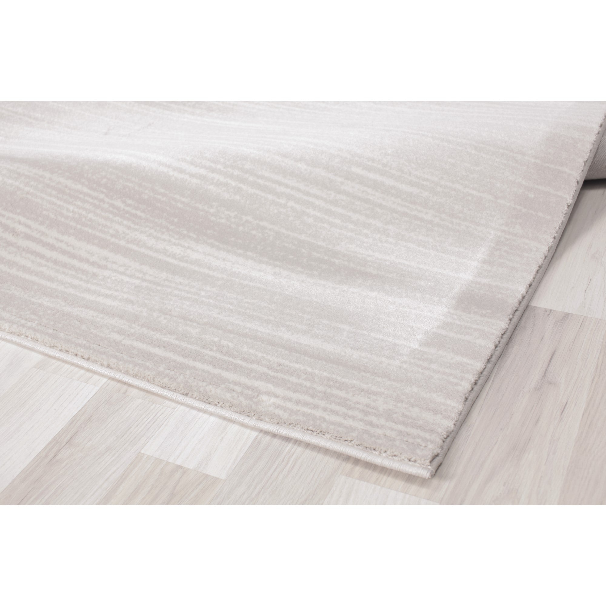 Truva Neutral Gray Subtle Striped Rug