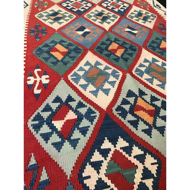 Vintage Handmade Turkish Kilim Rug - 3'5''x5'1''