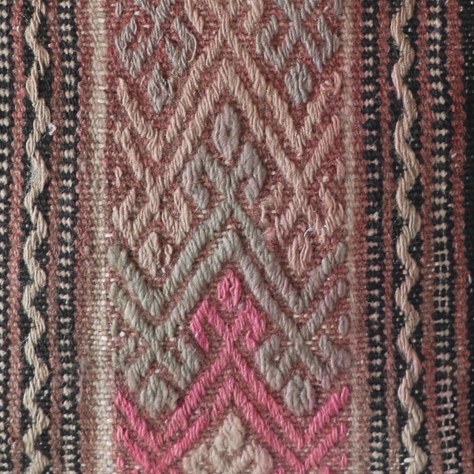 Vintage Kilim Pillow Cover 16x16: Handwoven Turkish Rug Pillow