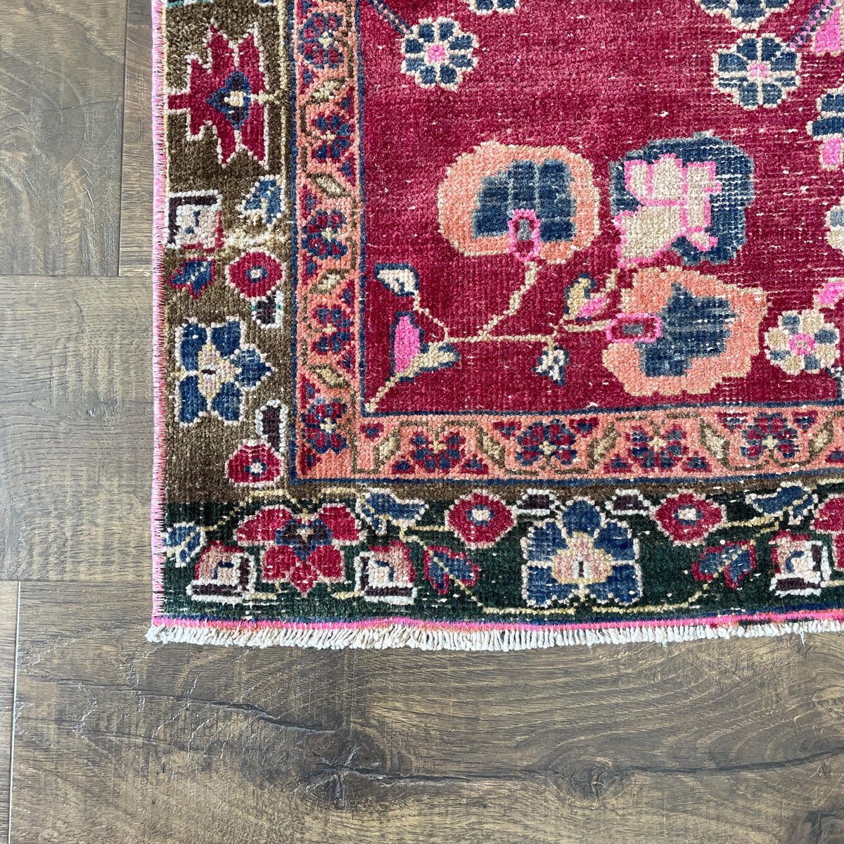 3'x6' Handmade Wool Rug - Turkish Vintage Area Rug, Eco-Friendly Home Decor
