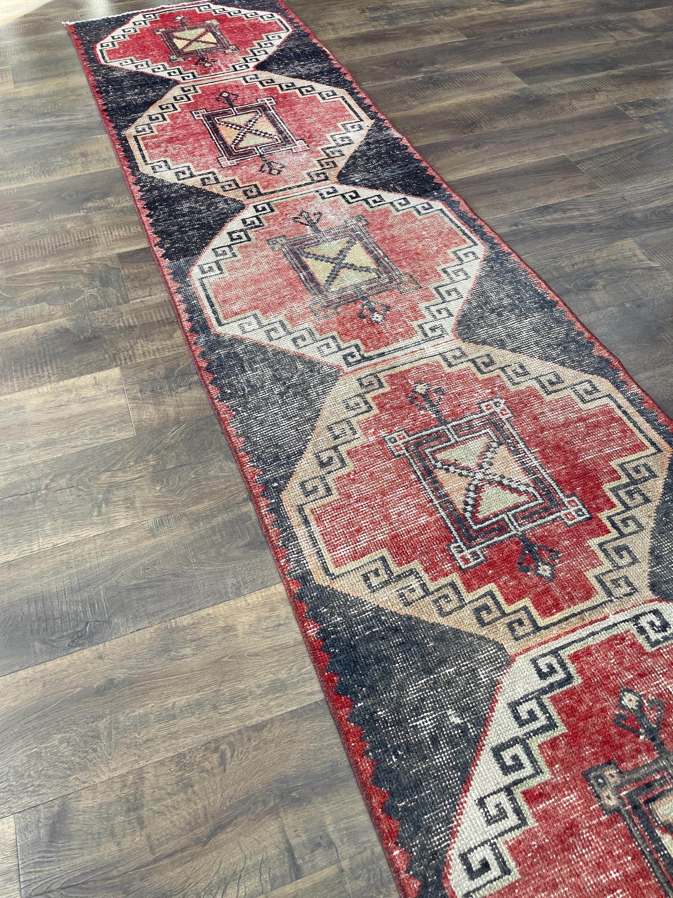 Turkish Runner Rug 2'6"x10'8" | Handmade Wool Rug