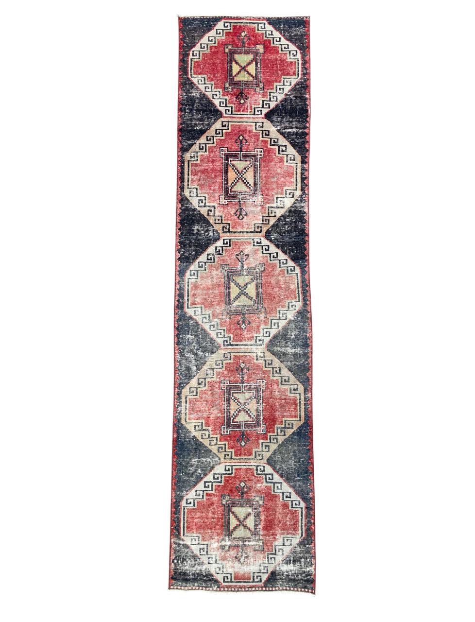 Turkish Runner Rug 2'6"x10'8" | Handmade Wool Rug
