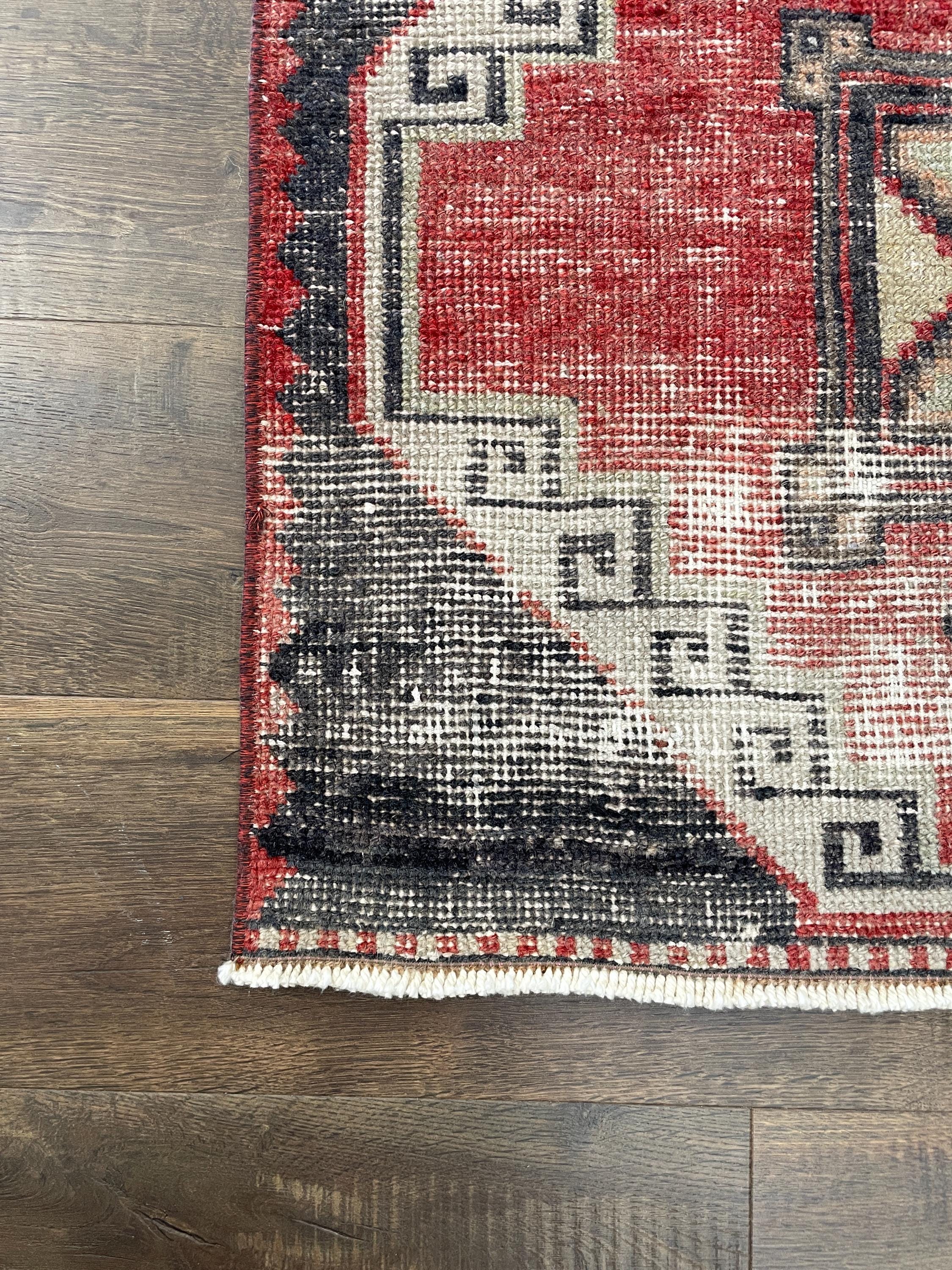 Turkish Runner Rug 2'6"x10'8" | Handmade Wool Rug