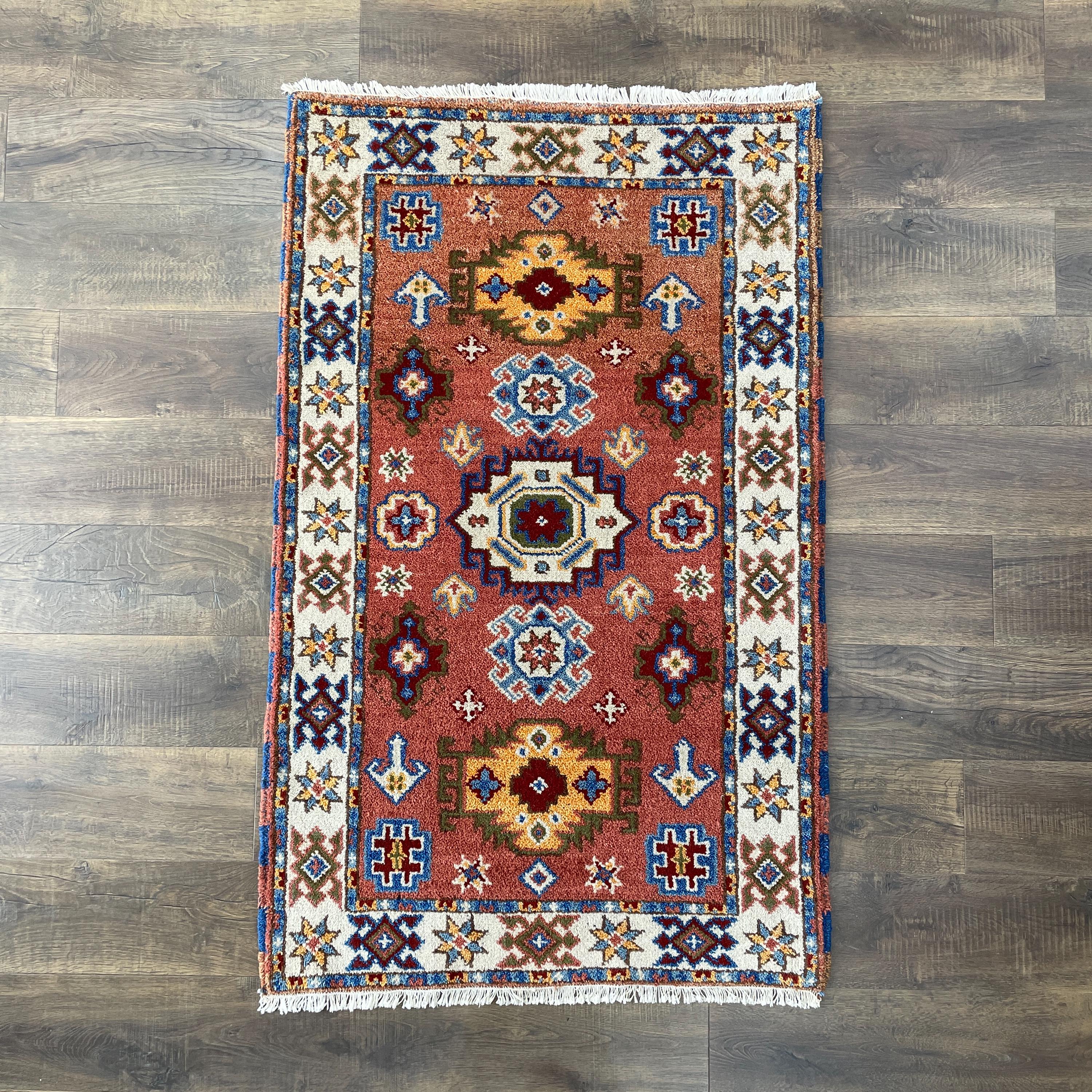 3'x5' Handmade Tribal Wool Rug