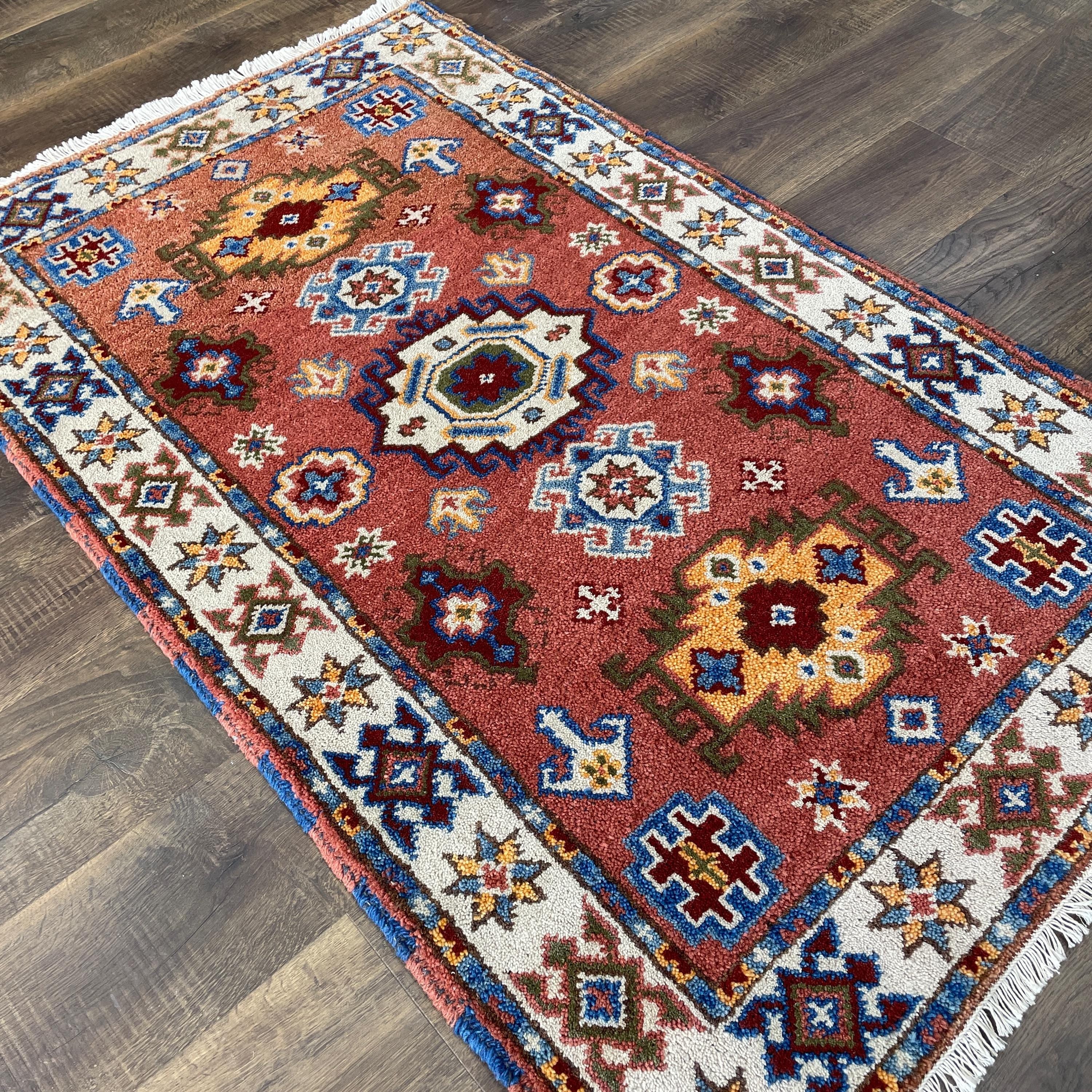 3'x5' Handmade Tribal Wool Rug