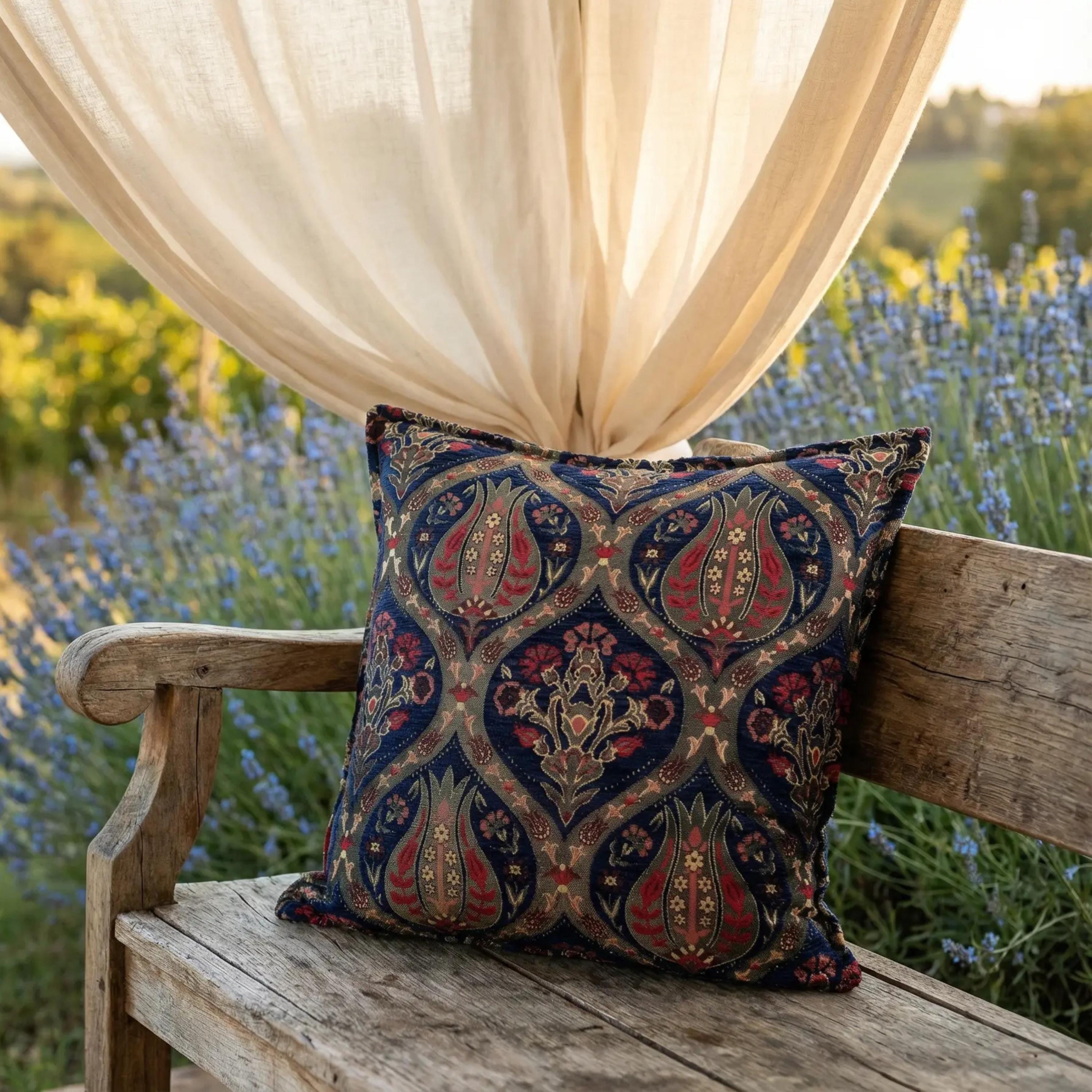 Navy Blue Pillow Cushion Case – Tulip Chenille New Throw Pillow Cover- 18" and 20"
