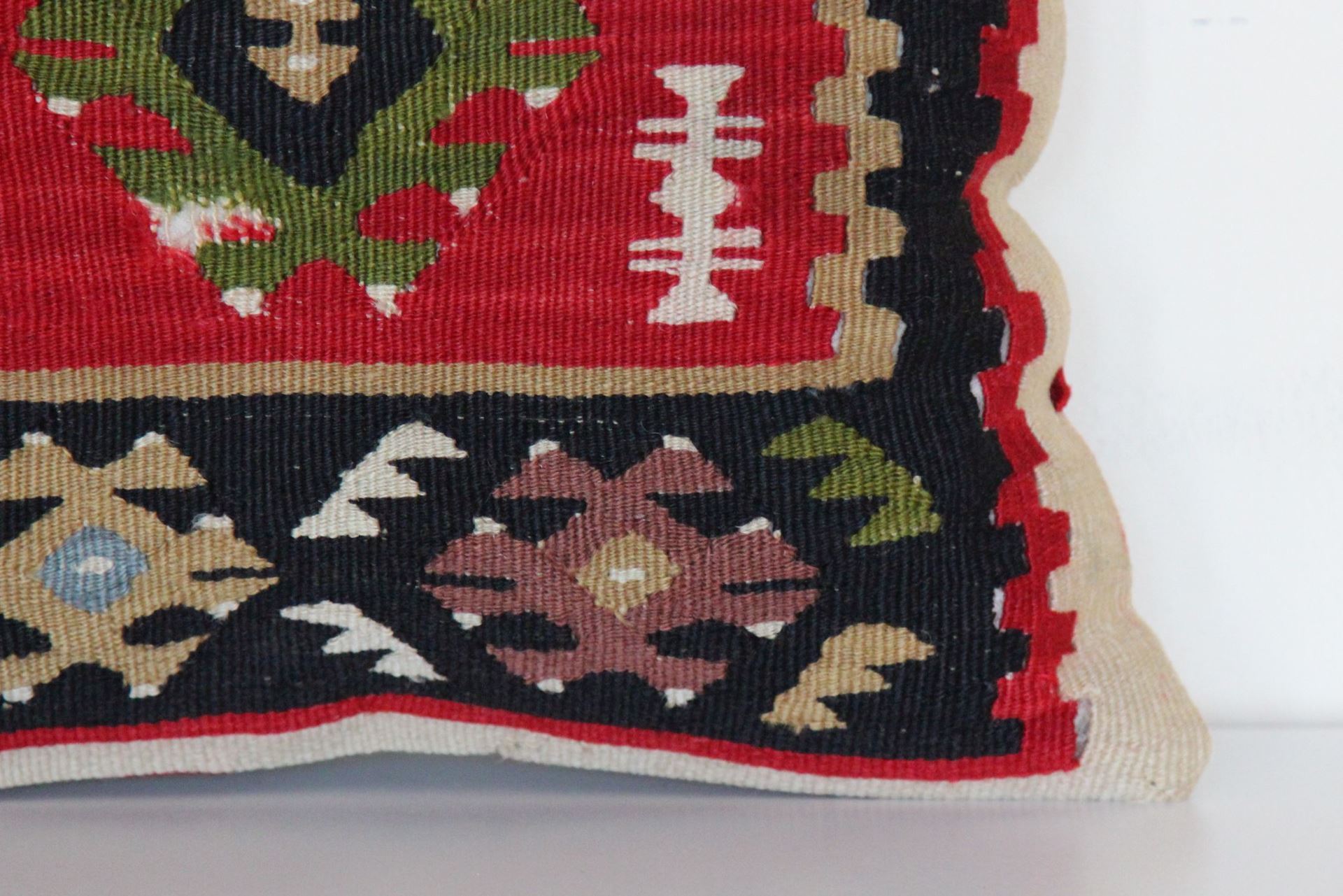 16'' Antique Oriental Kilim Rug Pillow ChicagoCozy Rugs Chicago