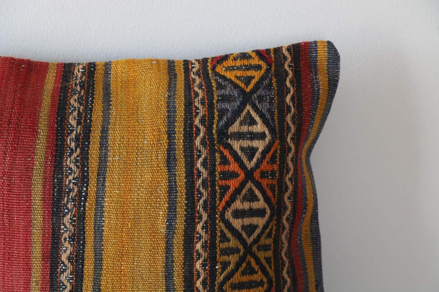 16'' Bohemian Anatolian Kilim Pillow ChicagoCozy Rugs Chicago