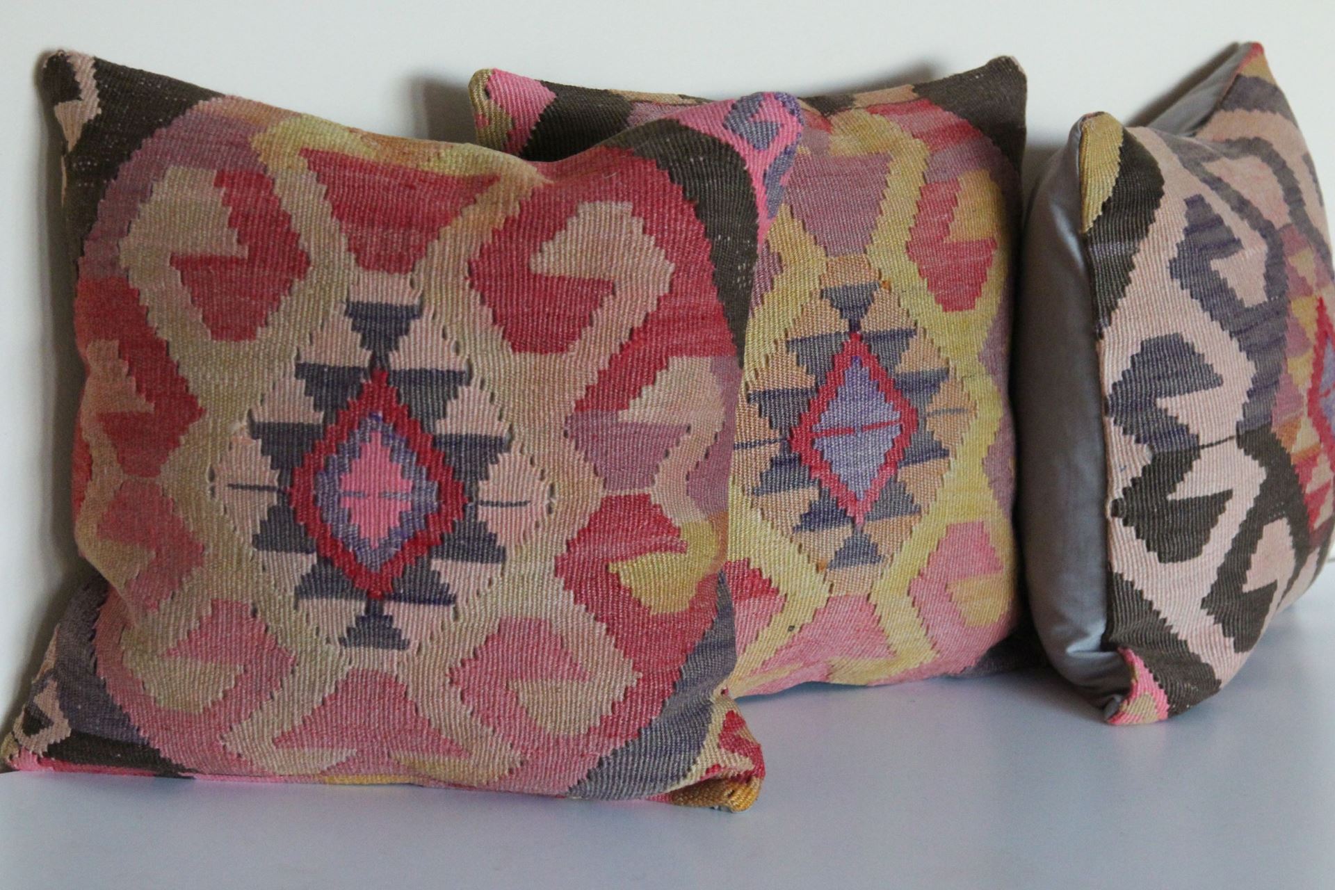 16'' Bohemian Kilim Pillows Set of 3 ChicagoCozy Rugs Chicago