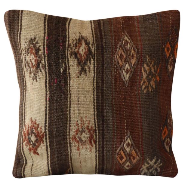 Bohemian-Pastel-Brown-Kilim-Pillow 1