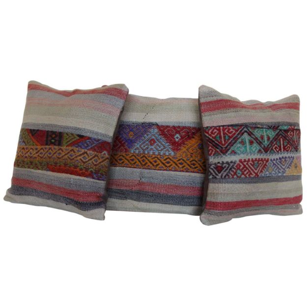 Boho Chic Kilim Pillows Set of 3 Rugs Chicago