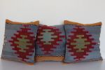 Antique-Turkish-Kilim-Rug-Pillows-Set-of-3 2