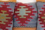 Antique-Turkish-Kilim-Rug-Pillows-Set-of-3 3