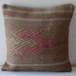 Faded-Distressed-Pink-Kilim-Pillow 2