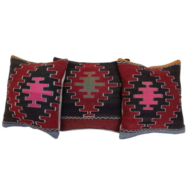 Kilim-Rug-Pillows-Set-of-3 1