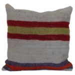 Multi-Colored-Striped-Kilim-Pillow 1