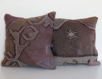 Pair-Purple-Kilim-Rug-Pillow 2