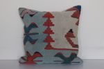 Vintage-Blue-Kilim-Rug-Pillow 2