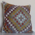 large-turkish-kilim-rug-pillow-24 inches-oversized 5