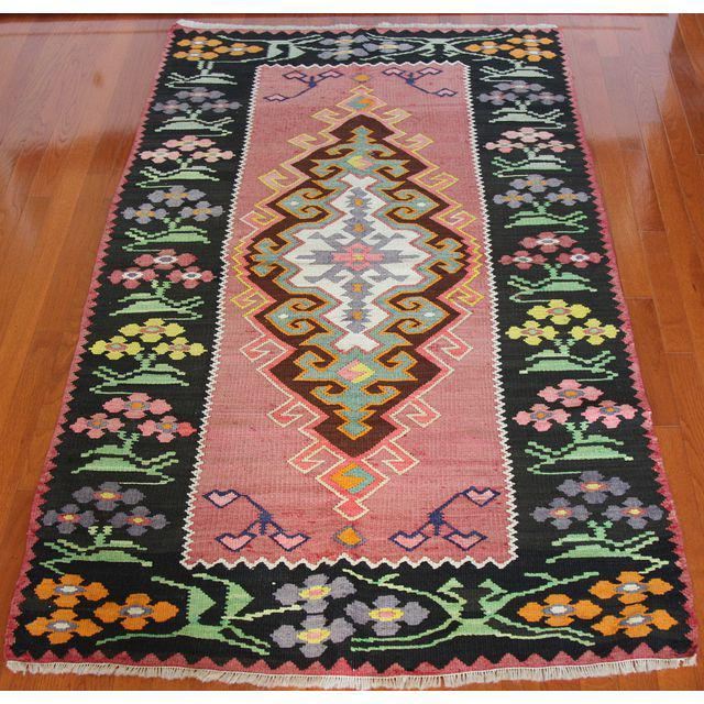 3'4'' x 6'4'' Handmade Wool Kilim Rug ChicagoCozy Rugs Chicago