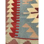 VE2259-Handmade Turkish Flat Woven Kilim Rug - 3'x4'-3