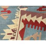 VE2259-Handmade Turkish Flat Woven Kilim Rug - 3'x4'-3