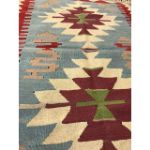 VE2259-Handmade Turkish Flat Woven Kilim Rug - 3'x4'-3