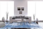 Picture of Abstract Area Rug Blue